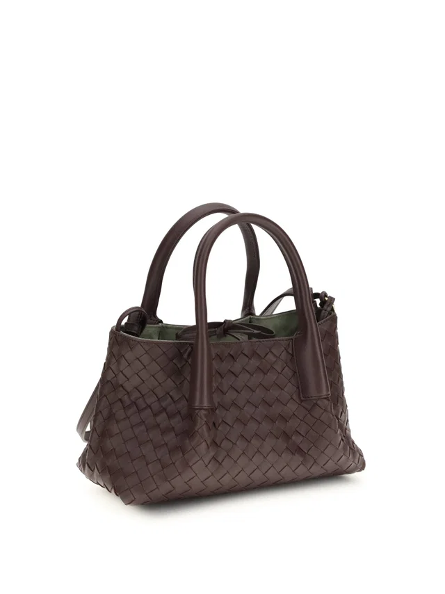 Bottega Veneta Pinacoteca Top Handle Bag — Brown Calf Leather in Brown Calfskin from HEWI