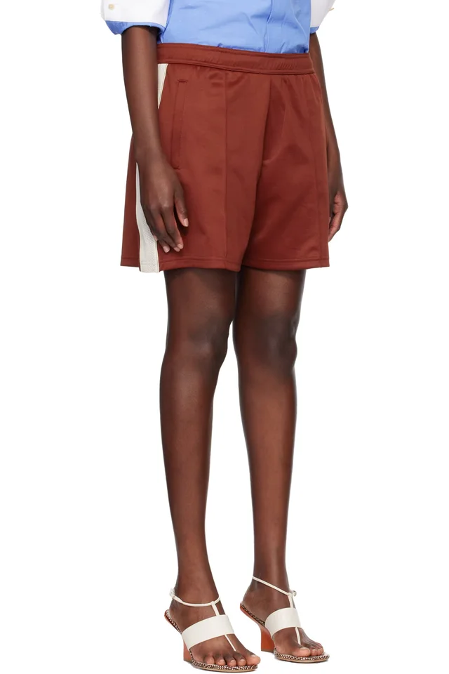 Wales Bonner Red Motion Shorts, photo 2 of 4 from SSENSE