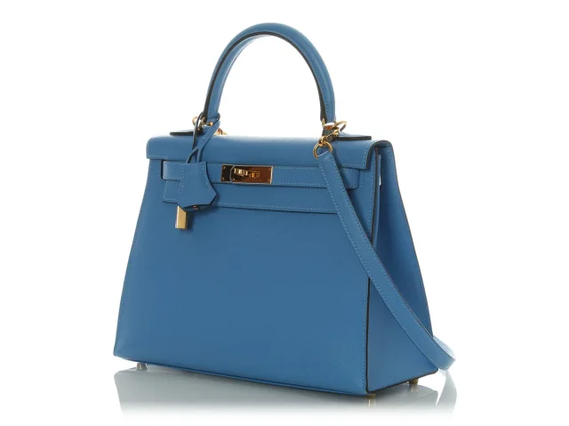 Hermès Blue Paradis Epsom Kelly 28 in Blue Epsom leather from Ann's Fabulous Finds, photo 3 of 11
