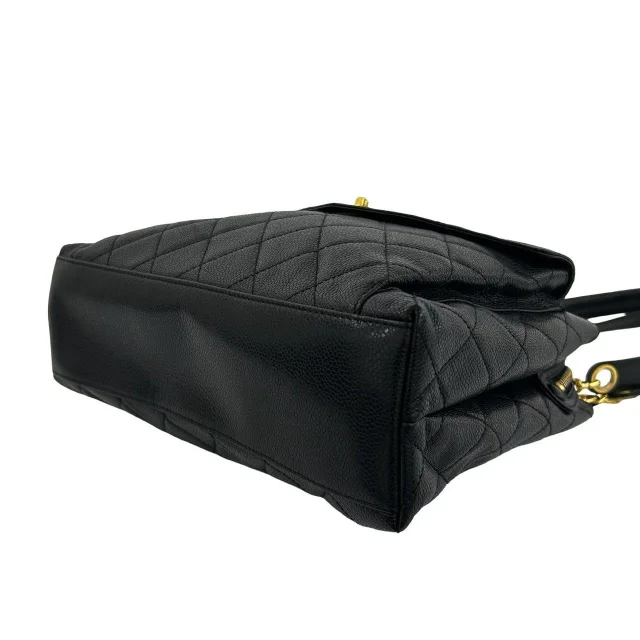 Chanel Matelasse Caviar 2way Shoulder Tote in Black Caviar leather from LuxUness, photo 8 of 10