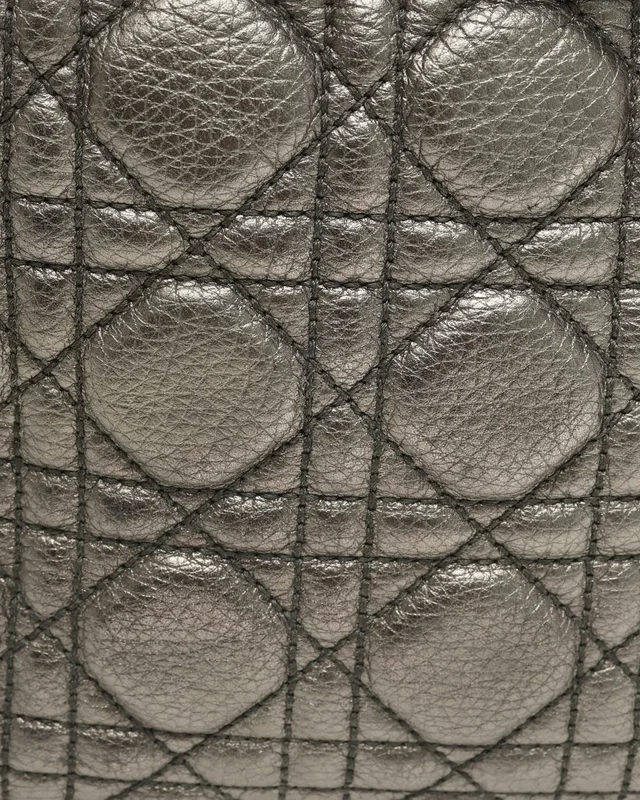 Medium Cannage Metallic Soft Lady Dior Bag in Leather from A Retro Tale, photo 8 of 12