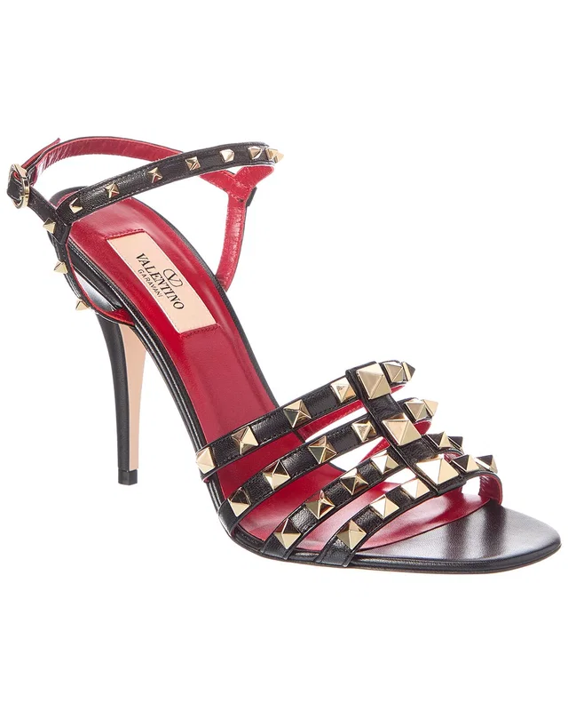 Valentino Rockstud 100 Leather Sandal, image 1 of 1 from Rue La La