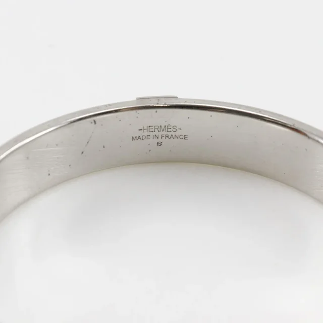 Hermès KAWAII Vau Epsom Metal Bangle in Blue Others from LuxUness, photo 4 of 6