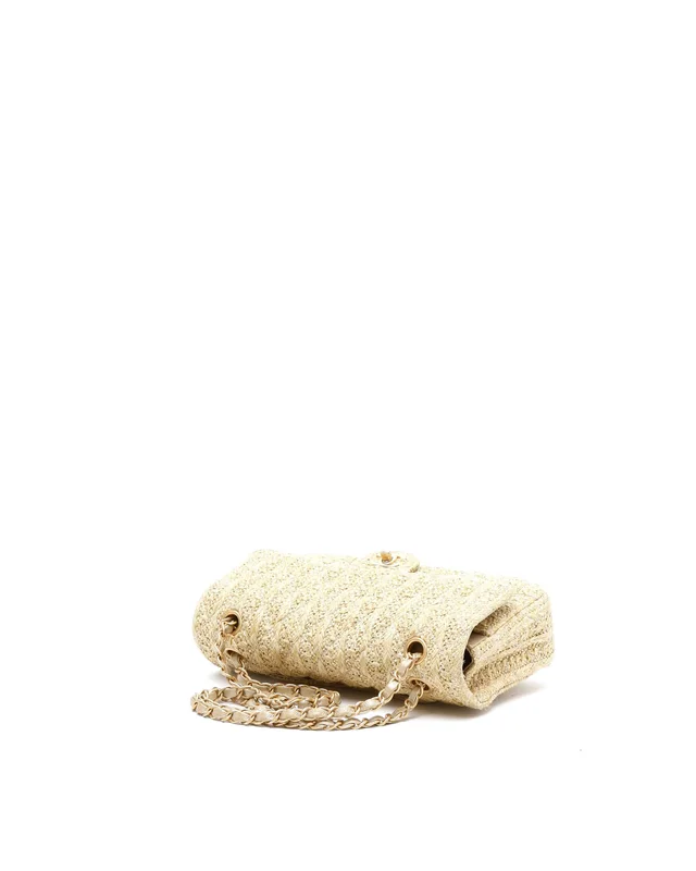 Chanel Paris-Athens Classic Raffia Medium Double Flap Bag in Raffia from A Retro Tale, photo 4 of 11