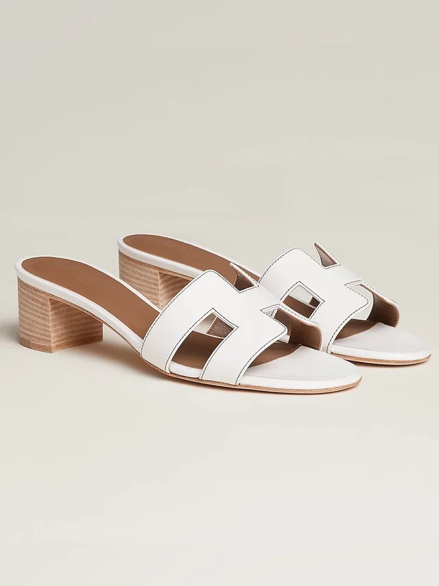 Hermès Oasis Sandal in white from Poshmark