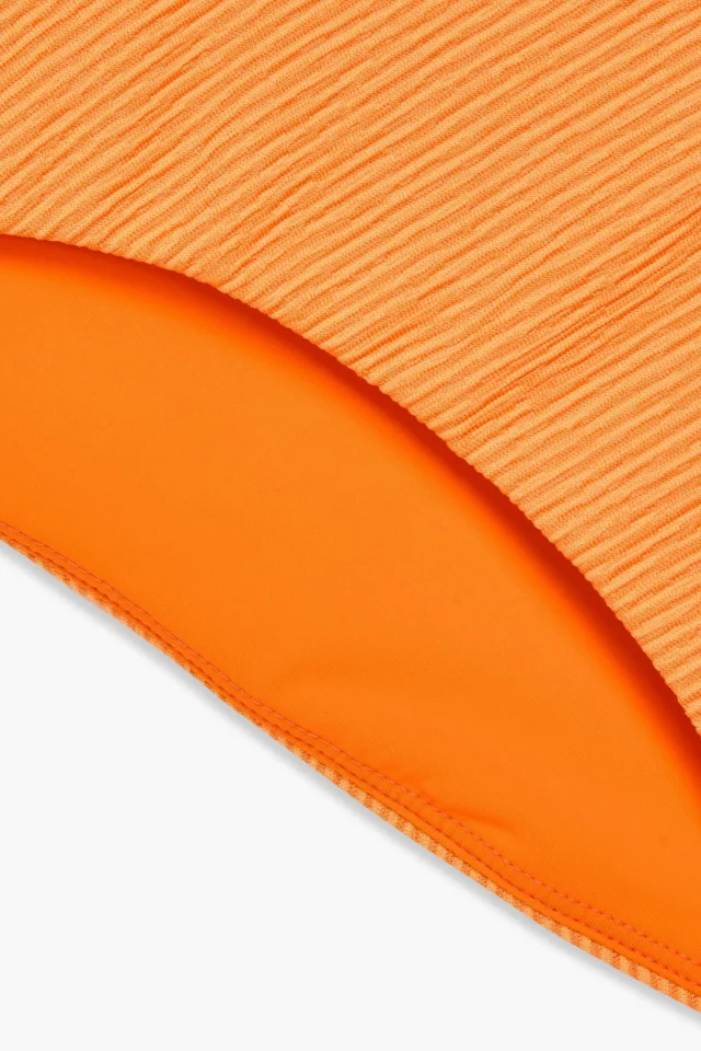Mara Hoffman Cece ribbed bikini briefs in Orange, photo 4 of 4 from THE OUTNET