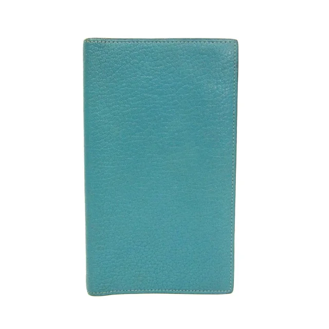Hermès Agenda A6 Planner Cover Light Blue Green Vision in Light blue green Chevre leather from Elady