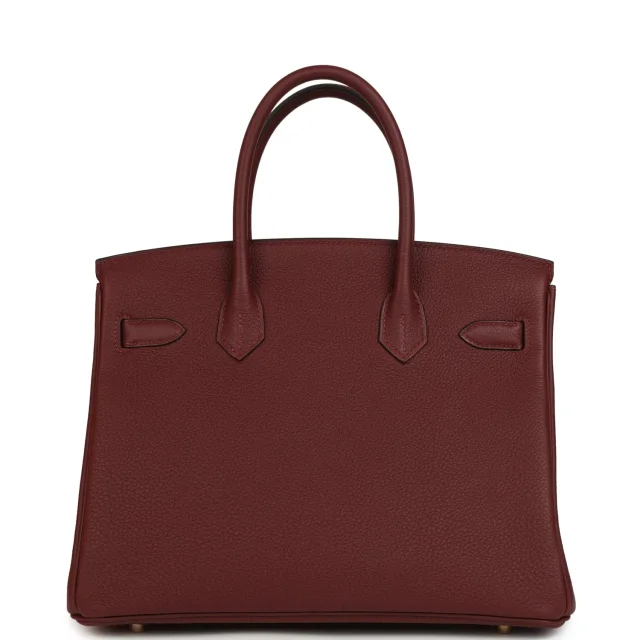 Hermès Birkin 30 Rouge H Togo Gold Hardware in Burgundy Togo from Madison Avenue Couture, photo 4 of 9