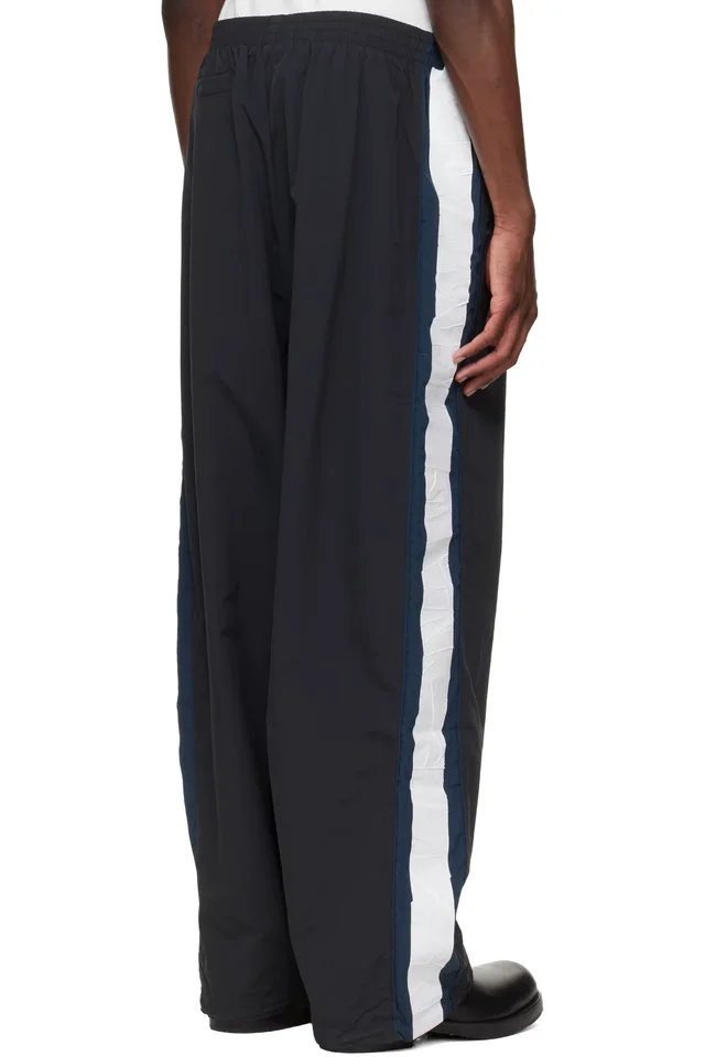 VETEMENTS Black Gym Track Pants, photo 3 of 4 from SSENSE