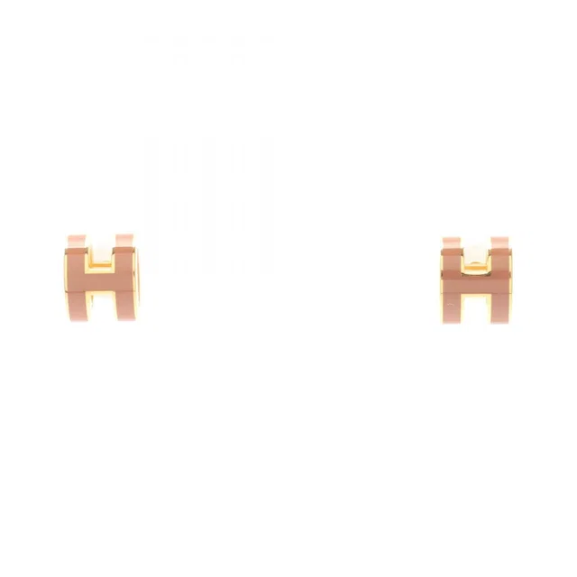 Hermès Earrings Mini Pop H Gold in Gold from The Reluxe