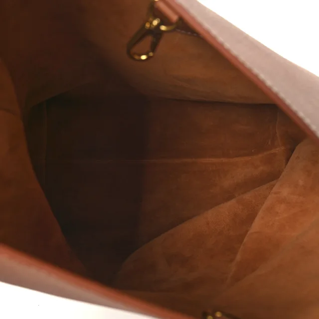Louis Vuitton Grained Calfskin Low Key Hobo MM Cognac in Brown Caviar leather from FASHIONPHILE, photo 6 of 13