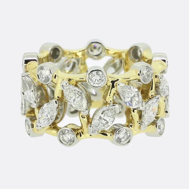 Tiffany & Co. Schlumberger Vigne Diamond Ring Size J (49) from The Vintage Jeweller