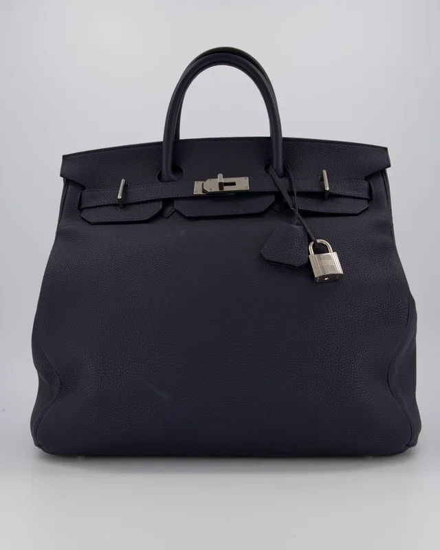 Hermès HAC Bag 40 in Blue Togo leather from Sellier