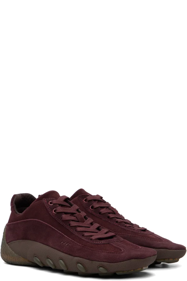 Magliano Burgundy Kart Sneakers, photo 4 of 5 from SSENSE