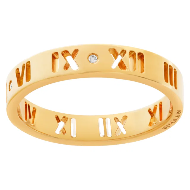 Tiffany & Co. "Atlas" diamond ring in Pink Rose Gold from Gray And Sons