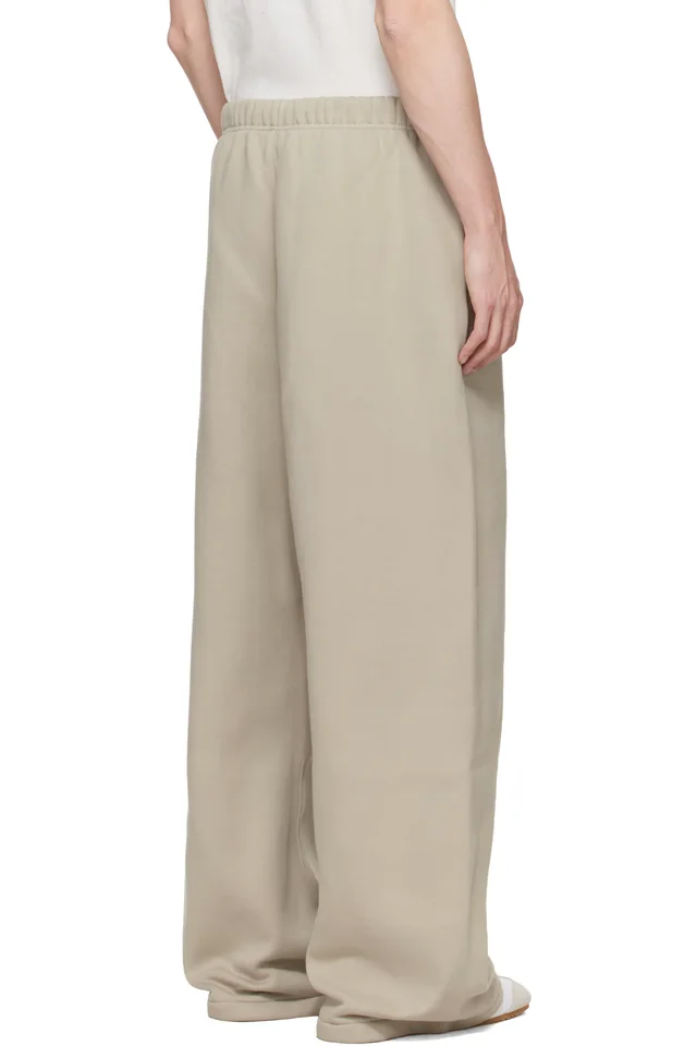 Fear of God ESSENTIALS Gray Signature Lounge Sweatpants, photo 3 of 4 from SSENSE
