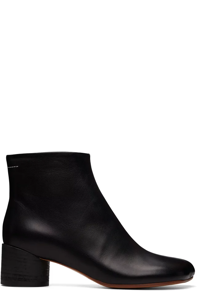 MM6 Maison Margiela Black Anatomic Ankle Boots from SSENSE, photo 1 of 1