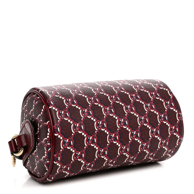 Gucci GG Shadow Monogram Ophidia Crossbody Bag Rosso Ancora Red in Red Coated canvas from FASHIONPHILE, photo 4 of 12
