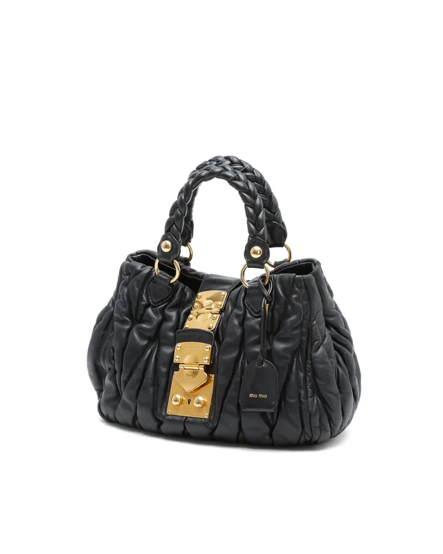 Miu Miu Matelassé Lux Bag in Leather from A Retro Tale, photo 2 of 10