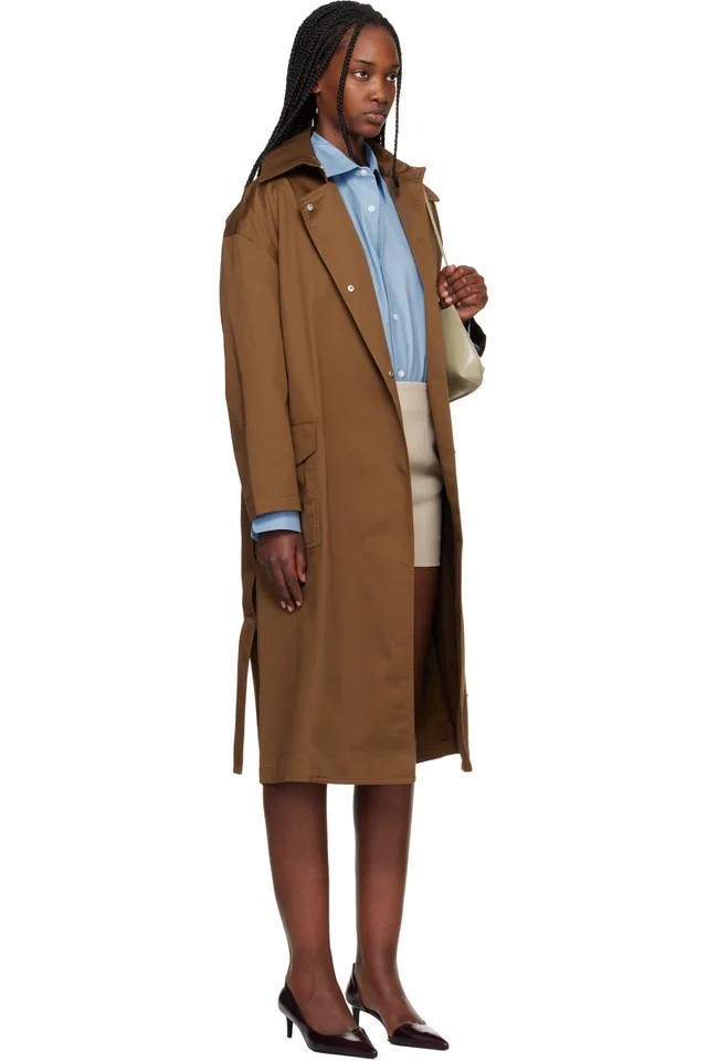rag & bone Tan Rue Cotton Trench Coat, photo 2 of 4 from SSENSE