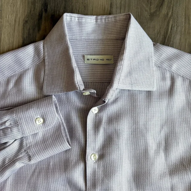 Etro Shirt Men's Size 40 Patterned 100% Cotton Casual Shirt in multicolor from Grailed