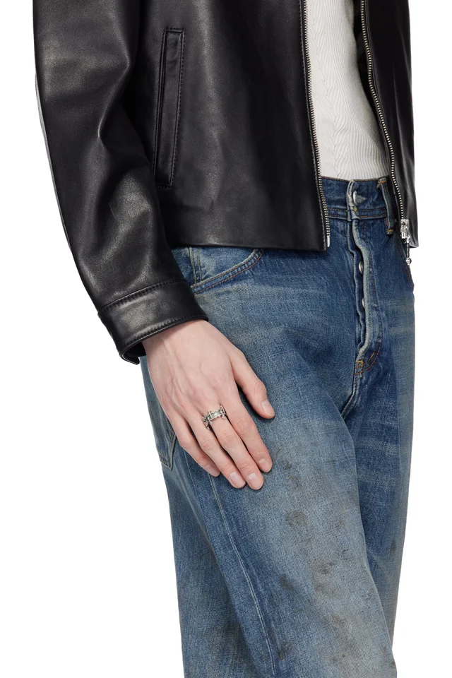 Emanuele Bicocchi Avelli Cross Double Band Ring, photo 2 of 2 from SSENSE