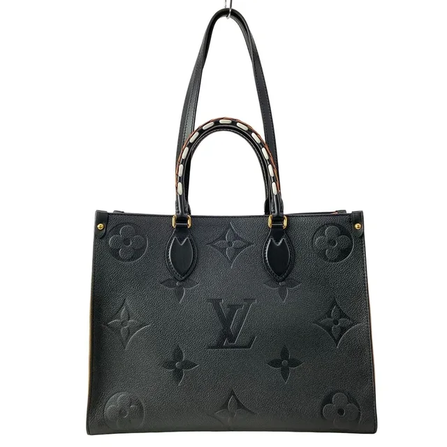 Louis Vuitton Tote Wild at Heart on the Go MM Noir Leather Cowhide in Black Leather from The Reluxe