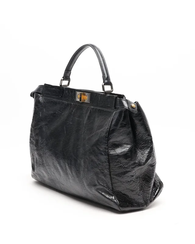 Fendi Large Peekaboo Bag in Patent leather from A Retro Tale, photo 2 of 12