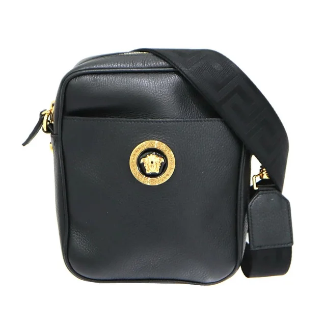 Versace Medusa Shoulder Bag Leather Black in black Leather from Poshmark