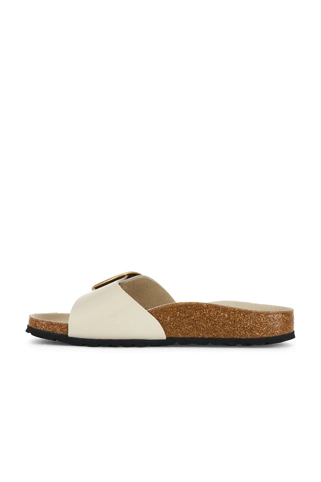 BIRKENSTOCK Madrid Big Buckle High Shine Sandal in Oyster, photo 5 of 5 from REVOLVE (Canada)