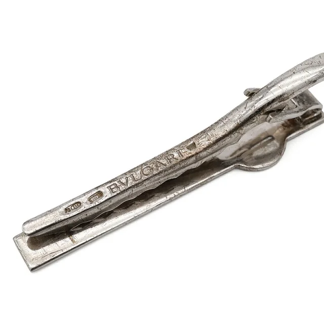 Bvlgari Bvlgari Silver Tie Bar in Silver from LuxUness, photo 2 of 2