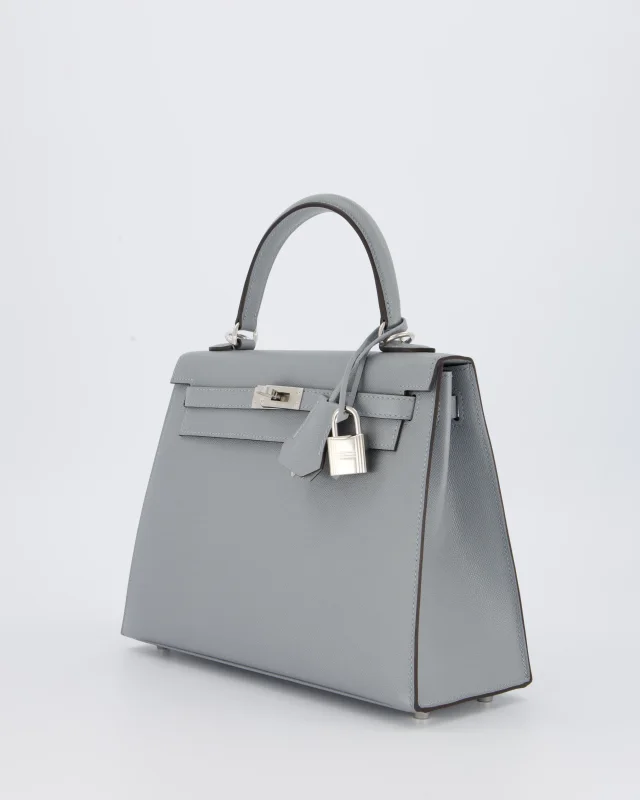 Hermès Kelly 25 Sellier Bag in Grey Leather from Sellier, photo 11 of 21