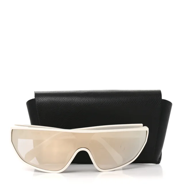 Celine Acetate Mirror Shield Sunglasses CL401951 White in White from FASHIONPHILE, photo 7 of 7