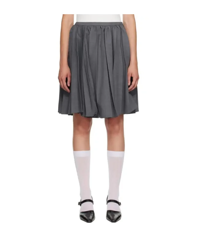 SHUSHU/TONG High-Waist Pleated Skirt, photo 2 of 4 from SENSER