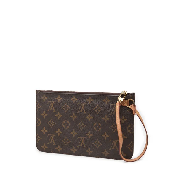 Brown Louis Vuitton Monogram Neverfull MM Pouch in Brown Coated canvas from Designer Revival, photo 2 of 2