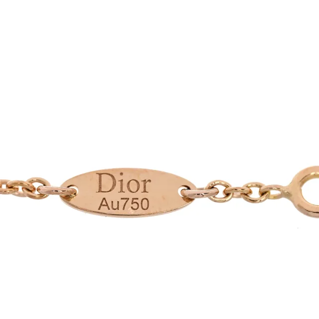 Dior 18K Rose Gold Diamond Black Onyx Rose Des Vents Bracelet in Black from FASHIONPHILE, photo 3 of 4