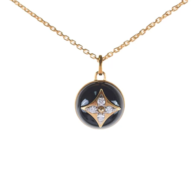 Louis Vuitton Onyx and Diamond Necklace from The Purse Affair