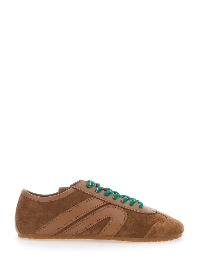 JEFFREY CAMPBELL Sneaker 'Aleta' Brown with Contrast Leather Details for Women in Brown, photo 2 of 8 from Gaudenzi Boutique