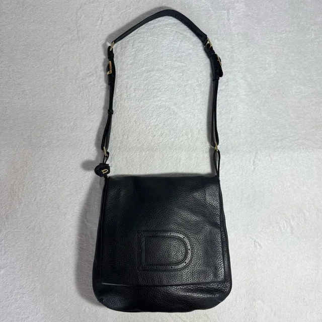 Delvaux “D” Black Leather Crossbody Bag, Unisex Messenger Bag, Quiet Luxury Bag in black Leather from Poshmark