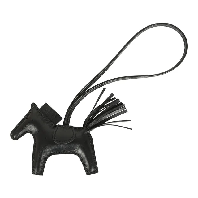Hermès Rodeo Bag Charm PM So Black Milo Lambskin in Black Lambskin from Madison Avenue Couture