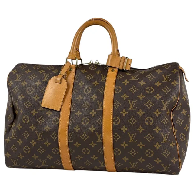 Louis Vuitton Keepall 45 Boston Bag Monogram Brown in Brown from The Reluxe