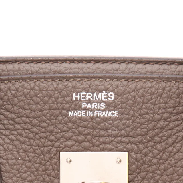 Hermès Birkin handbag, 35 cm in Grey Togo leather from Collector Square, photo 3 of 5