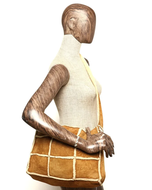 Chanel CC Mouton Patchwork Bag in Suede from A Retro Tale, photo 12 of 12