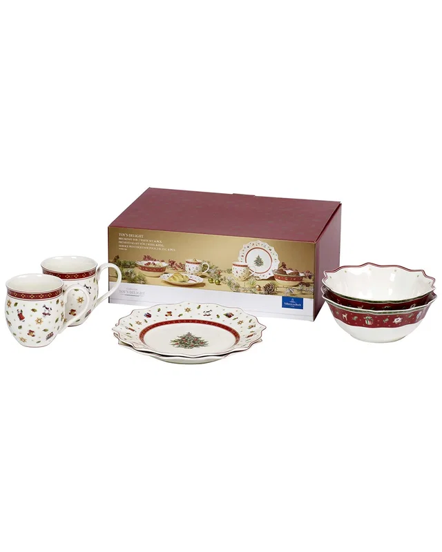 Villeroy & Boch Christmas Toy's Delight Breakfast Set For 2, image 1 of 1 from Rue La La