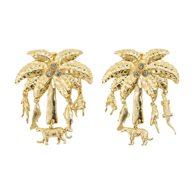 Jacquemus Earrings — Gold Metal in Gold from HEWI