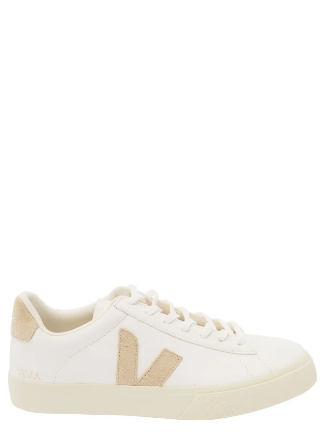 Sneakers with Logo Detail in White and Beige for Men in White, image 1 of 1 from Gaudenzi Boutique