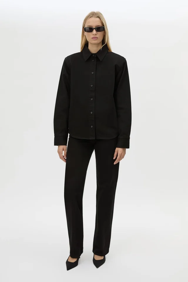 C&M CAMILLA AND MARC SALE Caden Denim Shirt in Black from Camilla and Marc, photo 1 of 1