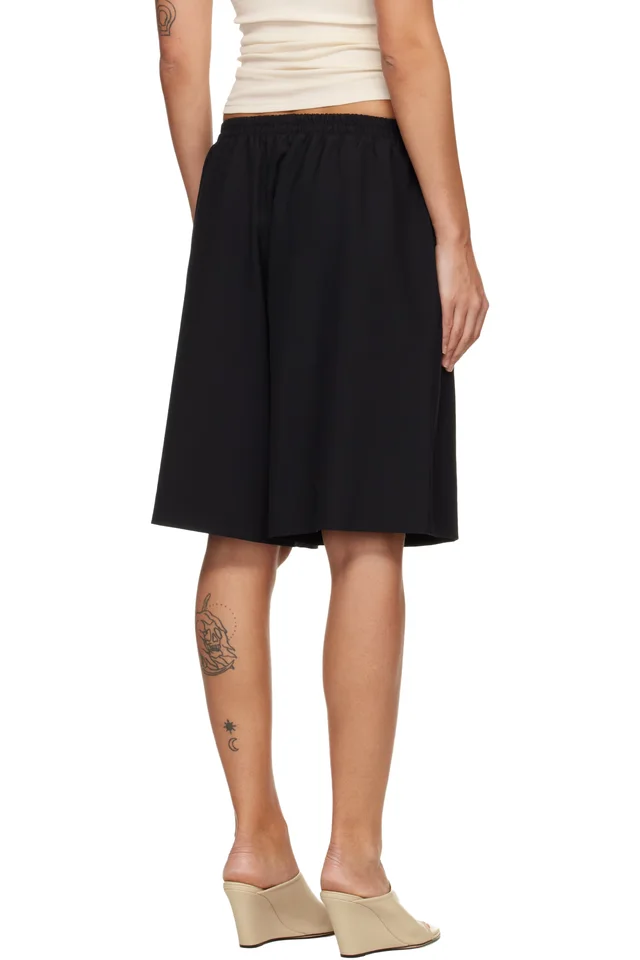 Fear of God Black Drawstring Shorts, photo 3 of 4 from SSENSE