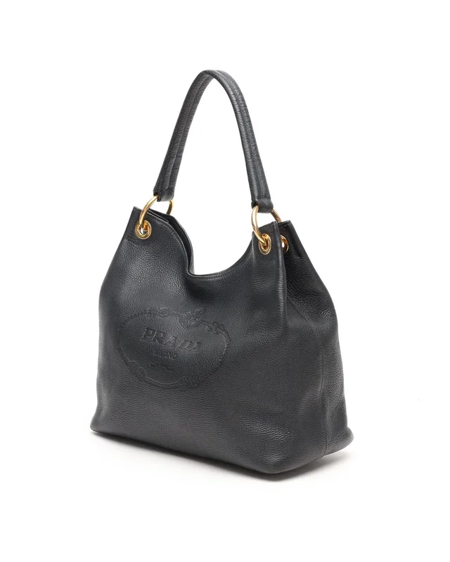 Prada Vitello Phenix Hobo Bag in Denim from A Retro Tale, photo 2 of 10