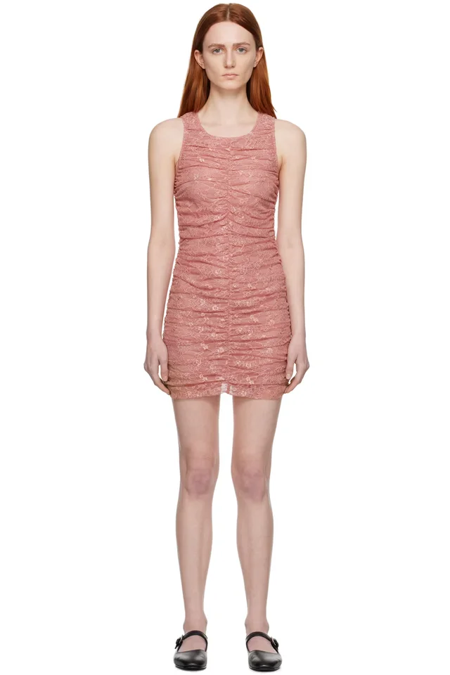 The Garment Pink Santa Monica Minidress, image 1 of 1 from SSENSE